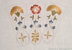 Floral Glove Needlecase Kit - Silk Work Done