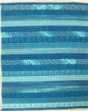 Stripes in canvaswork
