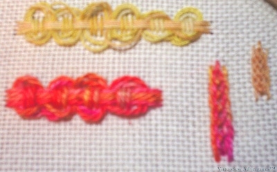 Stitches Tried In Mercerised Cotton and Pearl Cotton