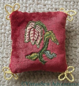 The Tulip Slip Pincushion Completed