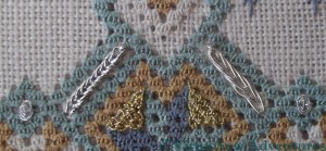 Two Versions Of Heavy Chain Stitch