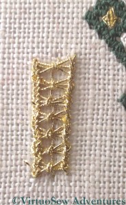 Wheatsheaf On Ladder Stitch