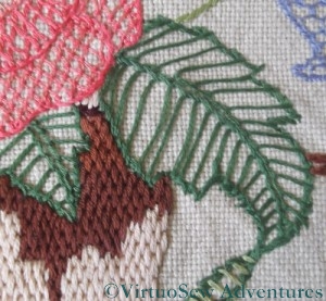 Blanket Stitch Leaf