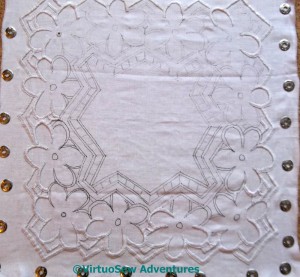 Azorean Cutwork Progress