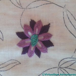 Nested Fly Stitch Petals