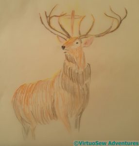 Based on the Stag from Landseer's The Monarch of the Glen 