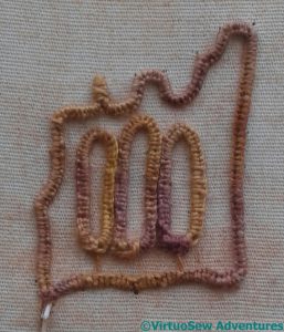 Wire Covered In Blanket Stitch