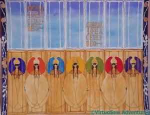 Chorus Of Angels design, inspired by the “May Queen” design by Margaret Macdonald Mackintosh.