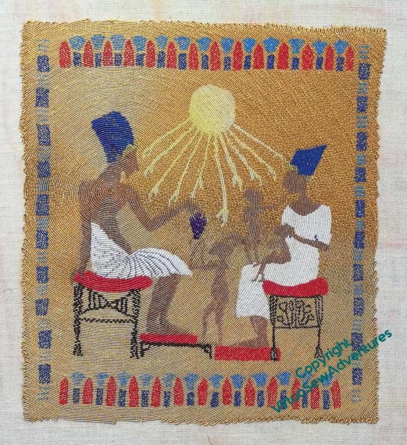 Finished panel depicting the Amarna Family Group