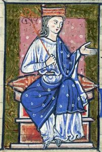 Early medival image depicting Athelflaed, Lady of the Mercians.
Image from Wikipedia