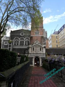 View of the entrance to the Church of St Bartholomew the Great, Smithfield