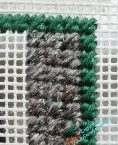 Mosaic stitch Outline and stripe