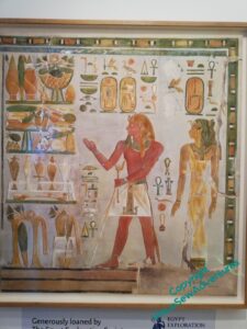 Carter's watercolour from Hatshepsut's tomb