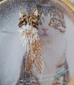 The Cat Smith, head mostly done, beginning on the body
