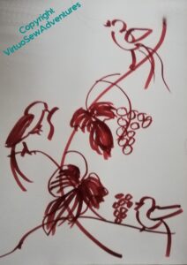 Another attempt at Stella's Birds, this time in fibre tip