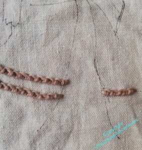 A gap in the branch for a birds tail..