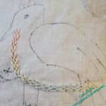 Starting with feather stitch