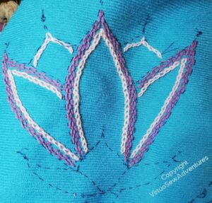 A different approach, not lines down, but concentric.