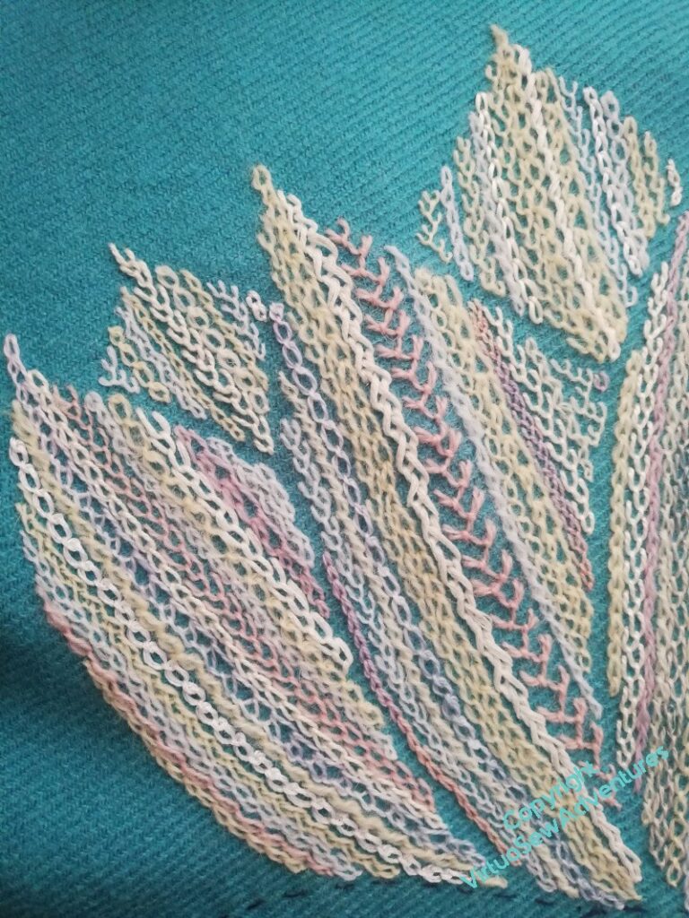 Close up on the first lotus - left side