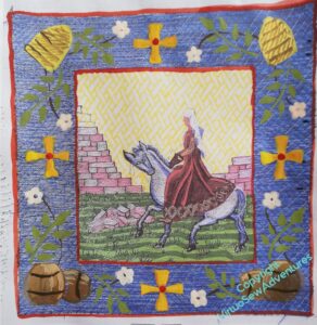 A different cross at the cardinal points, but otherwise the same as the first.